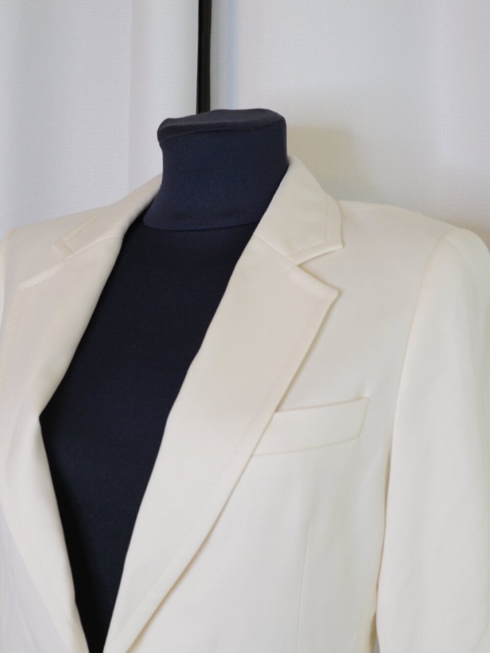 Reiss Ember Tailored Single Breasted Cream Blazer Sz 4 - Picture 6 of 6